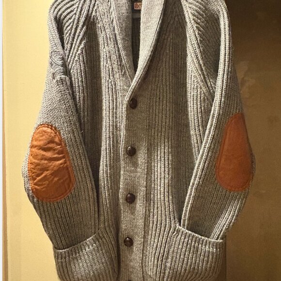 Pioneer British Wool Cardigan Grey- RUNS SMALL - Picture 3 of 4